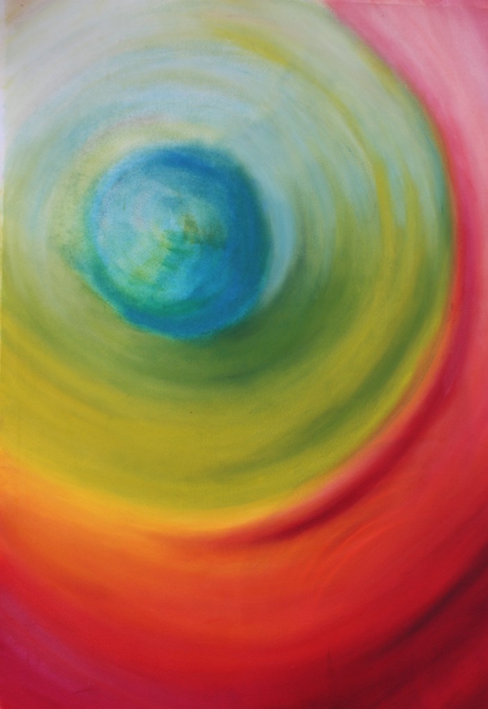 "Planet Erde", Aquarellschichttechnik auf Papier, 50 x 70 cm, 2011 ©© BY-NC-SA 4.0, Barbara Holve